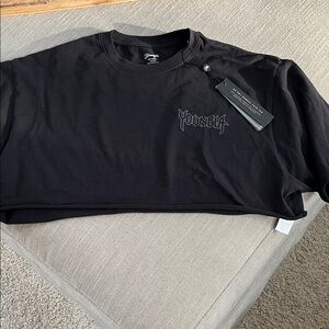 YoungLA black Cropped Tshirt